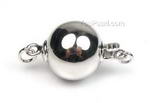Quality ball clasp, 925 sterling silver on sale, 10mm