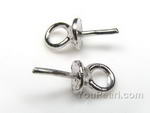 Earring bails, 925 sterling silver jewelry making supply wholesale