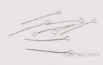 Eye pin, 25mm, 925 silver jewelry making supplies, sold per pkg of 10