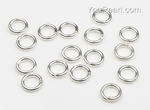 Open jump ring, 5mm, sterling findings whole sale, sold per pkg of 10