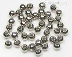Sterling silver bead for sale, 3mm round, sold per pkg of 10