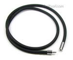Black rubber cord necklace with push in catch for sale, 5.0mm