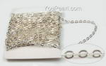 Cable chain, 925 sterling silver wholesale online, sold per 12 inches
