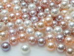 8-8.5mm round multicolor freshwater loose pearls wholesale, AA+