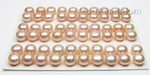 8-9mm natural pink button freshwater pearls wholesale, AA+