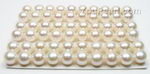 9-10mm white button freshwater pearls wholesale, AA