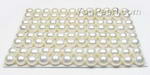 7-8mm white button freshwater pearl beads wholesale, AA+