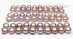 8.5-9mm lavender button freshwater pearl bead wholesale, AA