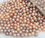 6.5-7mm lavender or pink round loose pearls wholesale, AA+