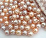 8.5-9mm lavender or pink round freshwater loose pearls wholesale, AA+