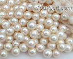 9-10mm wholesale freshwater white round loose pearls, AA