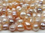 9-11mm AAA multicolor freshwater pearl baroque nugget beads 10pcs wholesale