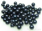 7-8mm freshwater black round pearl beads buy direct, AA+