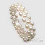5-6mm fresh water white rice pearl bracelet wholesale