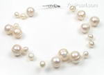 Bridal bracelet, illusion freshwater pearl, wedding jewelry whole sale