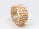 FPB128 Pink freshwater pearl bracelet wholesale, 6-7mm