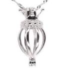 Crown cage pendant, sterling 925 cage, wish pearl charm pendant onsale