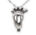 Foot cage pendant, sterling 925 cage, big foot wish pearl charm pendant onsale