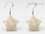 White star fresh water pearl cluster earrings bulk sale online