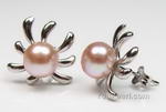 7-8mm sterling silver cultured lavender pearl stud earrings buy bulk