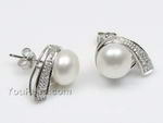 7-8mm 925 silver freshwater pearl stud earrings online wholesale