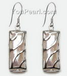 FPE149 Wholesale sterling silver cage freshwater pearl earrings online