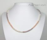 Children's pearl necklace, multicolor pearl necklace for sale online