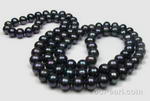 Opera quality peacock fresh water pearl necklace on sale, 8.5-9.5mm, AA
