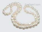 Rope pearl necklace, 10-11mm nugget freshwater cultured pearl buy online