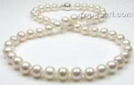 White round freshwater pearl necklace on sales, 7.5-8mm, A+