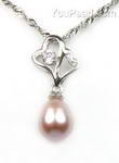 Sterling lavender freshwater pearl pendant for sale online, 7-8mm