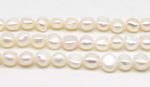 8-9mm white freshwater nugget baroque pearl strand discounted sale