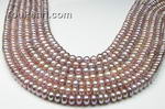 6-7mm lavender button freshwater pearl strand discount sale