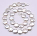 13-14mm freshwater white coin pearl wholesale online