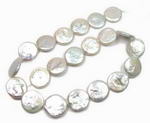 16-17mm large coin pearl, white freshwater pearl on sale