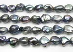 7.5-8.5mm black Keishi reborn pearl wholesale, high quality AA