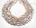 Keishi pearls, long drilled lavender keishi strands for sale