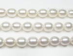 9-10mm quality white rice pearl strand on sale, AA