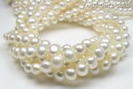 7-8mm fresh water white nugget pearl strands wholesale, AAA