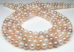 8mm multicolor freshwater pearl strands wholesale