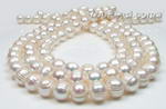 10-11mm white large hole pearl, baroque freshwater pearl strands wholesale