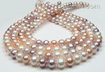 8-9mm multicolor freshwater pearl strands wholesale