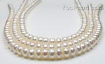 9-10mm white button freshwater pearl strands wholesale