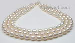 8.5-9.5mm white rice pearl strands wholesale