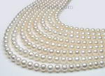 8mm white round freshwater pearl strand buy online