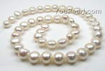 9-10mm freshwater baroque nugget pearl strands wholesale, A+