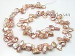 7-9mm natural pink top-drilled Keishi pearl strands wholesale