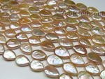 9-10mm pink plain teardrop fresh water pearl strand on sale