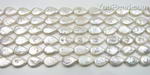 10-11mm white plain teardrop freshwater pearl strands wholesale