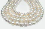 10-13mm white freshwater off round kasumi pearl, nucleated baroque pearl wholesale